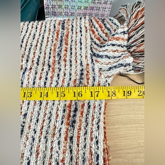 Zara Beige Tweed W/ Fringe Hem Mini Dress Sz M - Picture 11 of 11